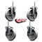 Service Caster 5 Inch Semi Steel Wheel Swivel 34 Inch Threaded Stem Caster Set 2 Brakes SCC SCC-TS20S515-SSR-34212-2-TLB-2 - alternate 5